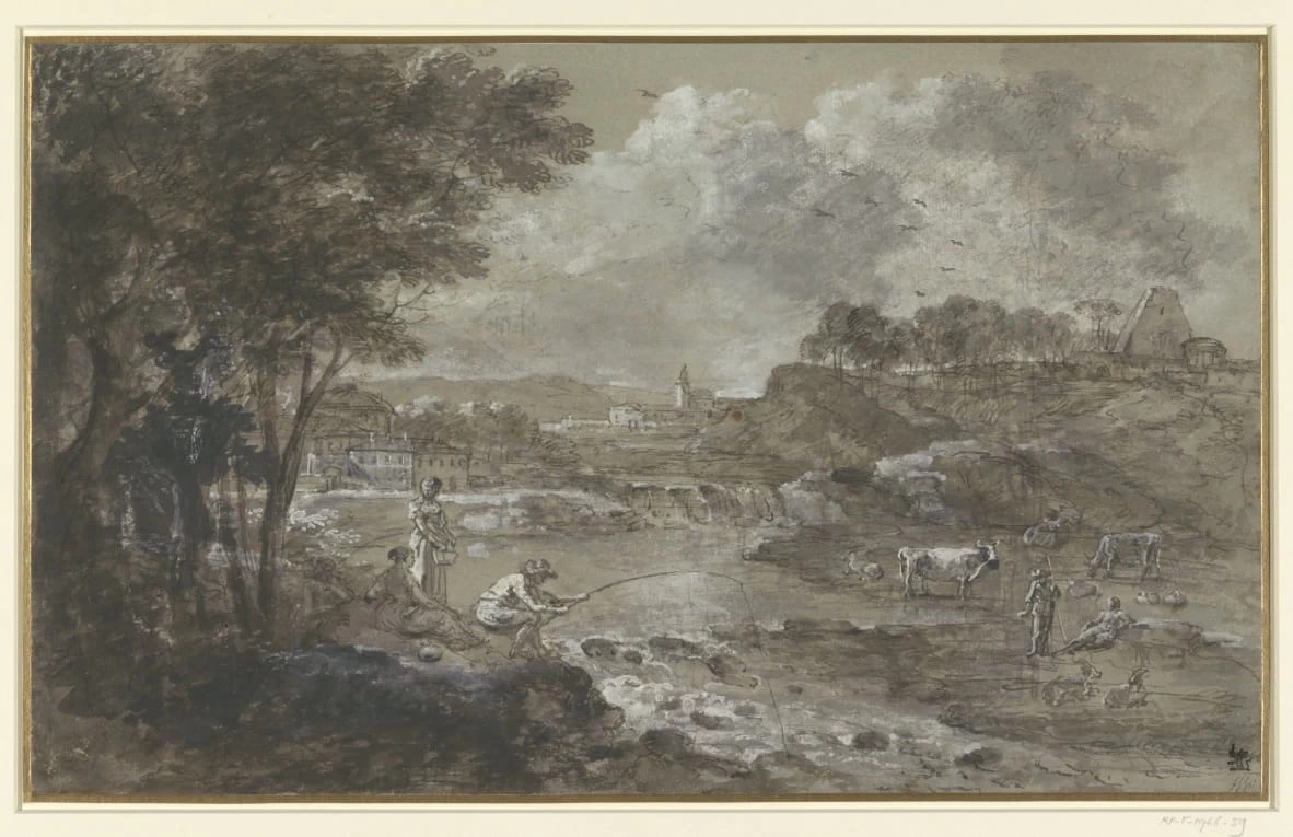 Paesaggio fluviale con pescatore - Rijks Museum, Amsterdam